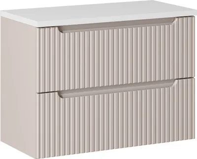 Produktbild von Waschtischunterschrank 80cm, kaschmir und weiß, NEWPORT-56-CASHMERE