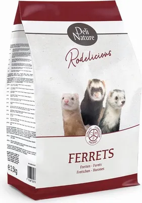 Obrázok produktu pre Deli Nature Rodelicious Frettchen - kompletné krmivo pre fretky 2,5kg Deli Nature