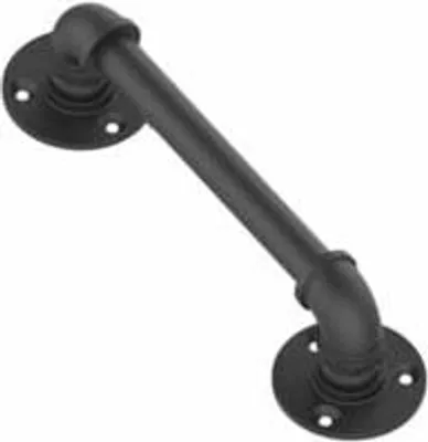Produktbild von 30cm Schiebetürgriff Schwarzer Türgriff Retro Scheunentorgriff