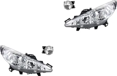 Immagine prodotto di Johns, set di fari alogeni adatto per Peugeot 207 02/ 2006 - H1 H7 L+R + fendinebbia. 6206N0 9685425280 6206N0 9685425280 620695 620895