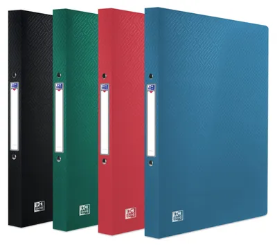 Produktbild von Oxford Ringbuch A4, Rückenbreite 2 cm, 2 Ringe, 5 Farben, 10 Stück