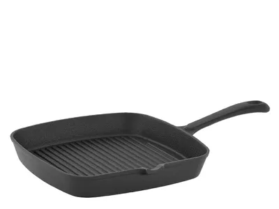 Produktbild von TECHNICA Gusseisen-Grillpfanne 220×220×35 mm | Quadratische Grillpfanne | Robust & Hitzebeständig