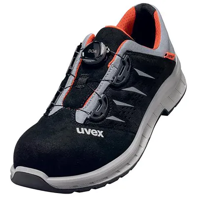 Produktbild von uvex 2 trend Halbschuhe S1P schwarz, grau, rot Weite 10 Gr. 44