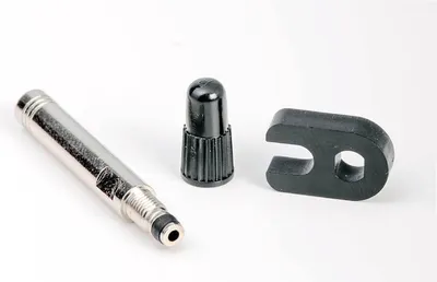 Image de Rallonge de valve Presta DT Swiss, 30mm, TTSXXXXNVALEXS, noir/argenté