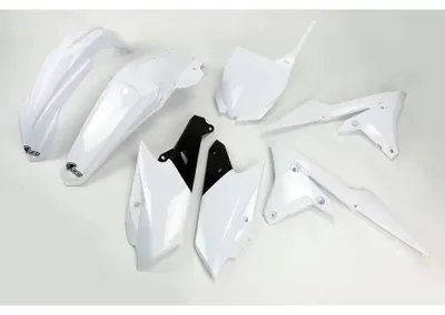 Imagen del producto de Juego de plásticos para Yamaha YZF 250 (modelos '12-'18) y YZF 450 (modelos '14-'17), color blanco (YA318E046)