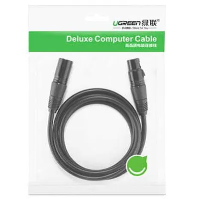 Produktbild von Przedłużacz do kabla przewodu audio do mikrofonu XLR 3m czarny