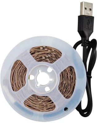 Immagine prodotto di Striscia luminosa a LED, 30 LED, bianco caldo, striscia per cucina, battiscopa, decorazione (1 metro)