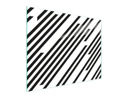 Produktbild von Glasschneidebrett 52x40 Streifen