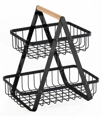 Produktbild von Brot- und Obstkorb, 2-etagig 270x170x295 mm (BxTxH)