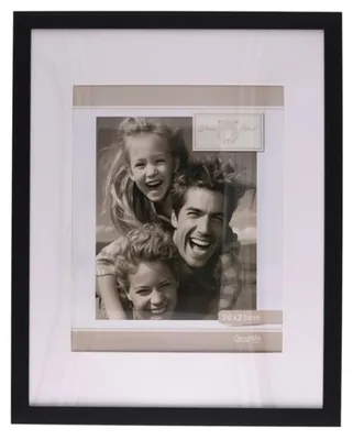 Produktbild von Fotorahmen Paris - 28 x 35 cm - schwarz - mit Passepartout - 20 x 25 cm - Holz