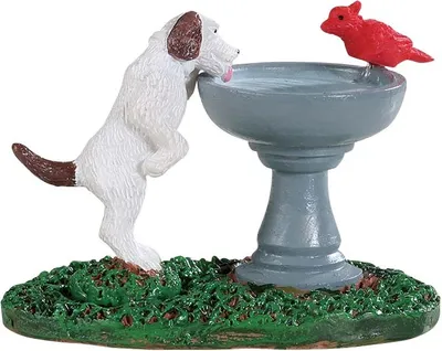 Produktbild von LEMAX - Bird Bath Dog Fountain