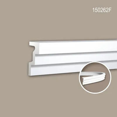 Produktbild von PROFHOME 150262F flexible Eckleiste Stuckleiste aus flexiblem Polyurethan 2 m