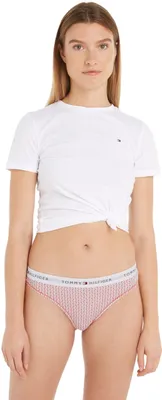 Productafbeelding van Tommy Hilfiger Stringbroekjes met print, dames, roze (Mini Geo Coral Clay), maat L