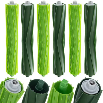 Immagine prodotto di iRobot RollClean Serie E-I-J - Spazzole principali per Roomba E5, E6, I7, J7 | 6 pezzi | Rulli in gomma | Pulizia silenziosa ed efficace | Compatibili con Roomba E4–J7