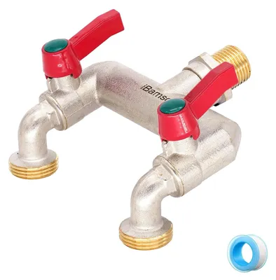 Image de Distributeur de robinet de jardin Messing avec clapet anti-retour