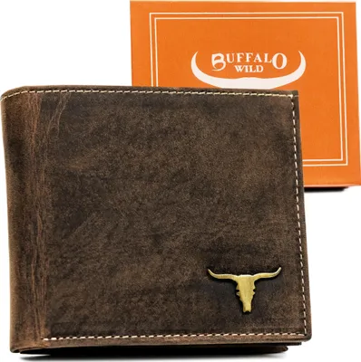 Zdjęcie produktu dla Duży portfel męski z naturalnej skóry – Buffalo Wild