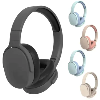 Wireless Bluetooth 5.3 Kopfhörer Bass Over Ear Hifi Stereo Headset True Sport - Schwarz