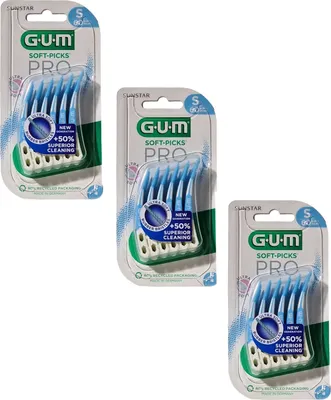 Produktbild von 3x GUM Soft-Picks Pro small - 3x 60 Stück