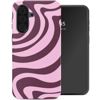 Produktbild von Selencia Vivid Back Cover Samsung Galaxy A37 (5G) - Wavy Swirl Pink Plum
