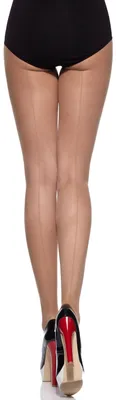 Image de Collants fins pour femmes Merry Style, adaptés aux chaussures ouvertes, modèle MS 116, 20 deniers (Melisa, taille L).