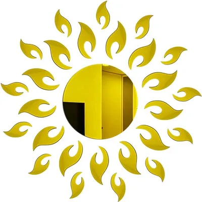 Produktbild von Kunstsonnenblumen – Modern – Selbstklebend – Goldfarben