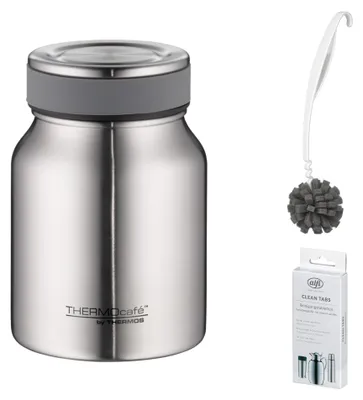 Image de THERMOS TC FOOD JAR 0,50 l Thermobecher stainless steel mat – Vorteilsset mit Reinigungsbürste CLEAN FIX 30 cm | HAN 4077205050 | EAN 5010576959133