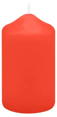 Produktbild von Spitzkopf Stumpen Kerzen Paprika Rot 9 x Ø 5 cm, 12 Stück