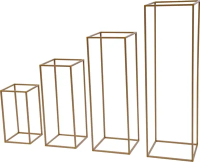 Produktbild von Blumenstand, Elegantes Design, Vielseitige Präsentation, Gold