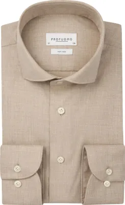 Produktbild von Profuomo Hemd beige bügelfrei Baumwolle