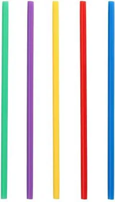 Produktbild von Mehrweg-Shake-Halme PP Ø 8 mm · 25 cm farbig sortiert