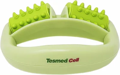 Obrázek produktu pro Masážní váleček proti celulitidě s rukojetí, zelený