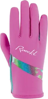 Produktbild von Roeckl Kapriole Kinder Reithandschuhe deep pink, Größe:4
