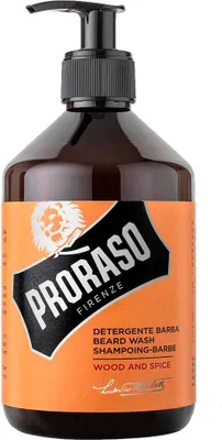 Obrázok produktu pre Šampón na bradu Proraso Beard Wash Wood & Spice 500 ml