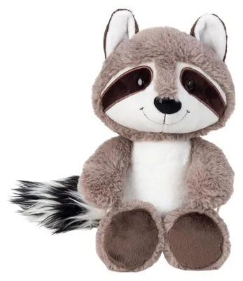 Produktbild von Waschbär Knopfaugen 28cm Kuscheltier Plüschfigur Geschenkidee Dekoration