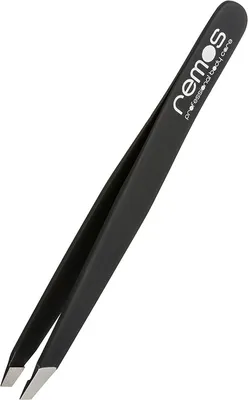 Produktbild von REMOS Profi Pinzette mit extra feinen Spitzen zum Zupfen der Augenbrauen - schwarz