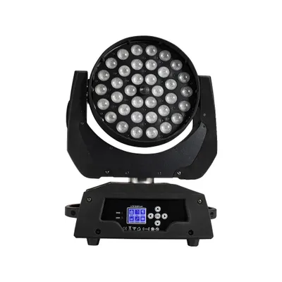 Produktbild von Moving Head Beleuchtung, RGBWA UV Lichtquelle, DMX Steuerung, 1 Stück 36X18W, EU-Stecker