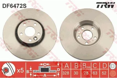Produktbild von Bremsscheibe TRW DF6472S