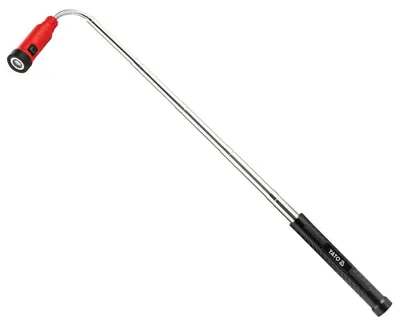 Produktbild von YATO Teleskop LED Inspektionslampe Taschenlampe mit Magnet & USB-C – Wiederaufladbare Arbeitsleuchte 100 Lm, ausziehbare Werkstattleuchte