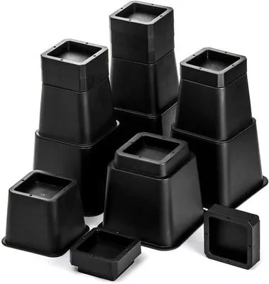 Immagine prodotto di Set di piedini regolabili per mobili, da 7,6 a 30,2 cm, confezione da 10 pezzi, per l'adattamento dell'altezza dei mobili