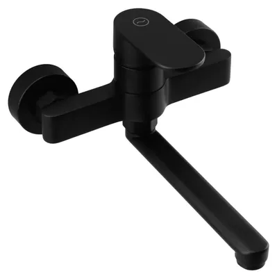 Immagine prodotto di Miscelatore da cucina a parete, nero, con bocchetta di 20 cm, modello Casa BL-1420-CS, marca Aquanello