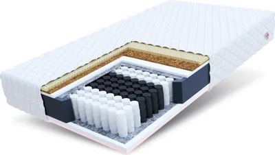 Produktbild von Matratze 90x200 cm ACTIVE MAX 7 Zonen H3 Taschenfederkern Visco Schaum Latex Kokos Höhe ca. 28 cm Waschbaren Bezug Matratzenbezug Premium Jersey