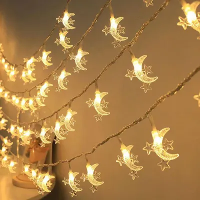 Produktbild von 3m LED Ramadan Lichterkette Stern Mood Lichterketten Batteriebetrieben Inner Party Deko