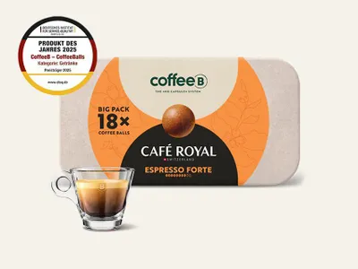 Produktbild von CoffeeB Espresso Forte Big Pack (18 Balls)
