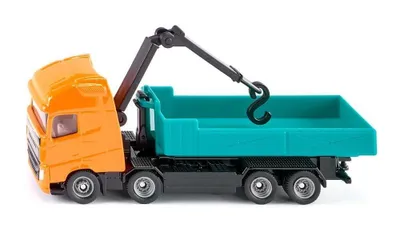 Produktbild von Siku Volvo Abrollkipper mit Kran, Auto, 3 Jahr(e), Kunststoff, Metall, Grau, Orange, Schwarz