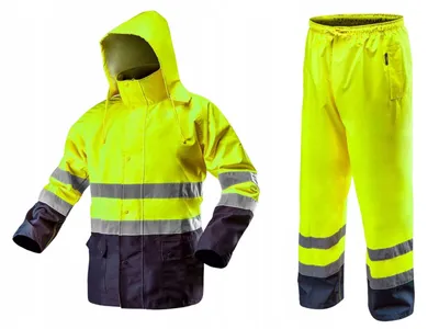Produktbild von NEO TOOLS Herren wasserdichte Warnschutz Arbeitshose (Gr. S-3XL) Gelb/Orange oder Set mit wasserdichte Warnschutzjacke | Gr. S