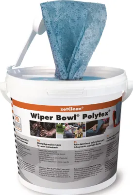Immagine prodotto di Panno per la pulizia delle mani Ciotola per tergicristalli Polytex ad alto potere pulente Secchio da 72 sacchi