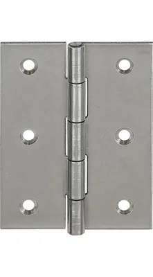 Produktbild von Scharnier 10502 H.60mm B.46mm S.1,2mm VA gerollt,halbbreit VORMANN