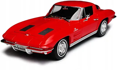 Produktbild von Welly 1963 Chevrolet Corvette Rot Modellauto 1:24