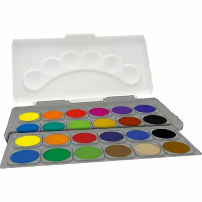 Produktbild von Schuldeckfarbkasten, 24 Farben, 1 Stück