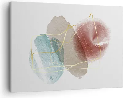 Produktbild von Bild auf Leinwand - Leinwandbild - Einteilig - Form Figur Abstraktion - 70x50cm - Wand Bild - Wanddeko - Wandbilder - Leinwanddruck - Bilder - Wanddekoration - Leinwand bilder - AA70x50-5057